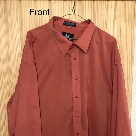 Stafford Other - Men's Big Fit Salmon Colored Dress Shirt